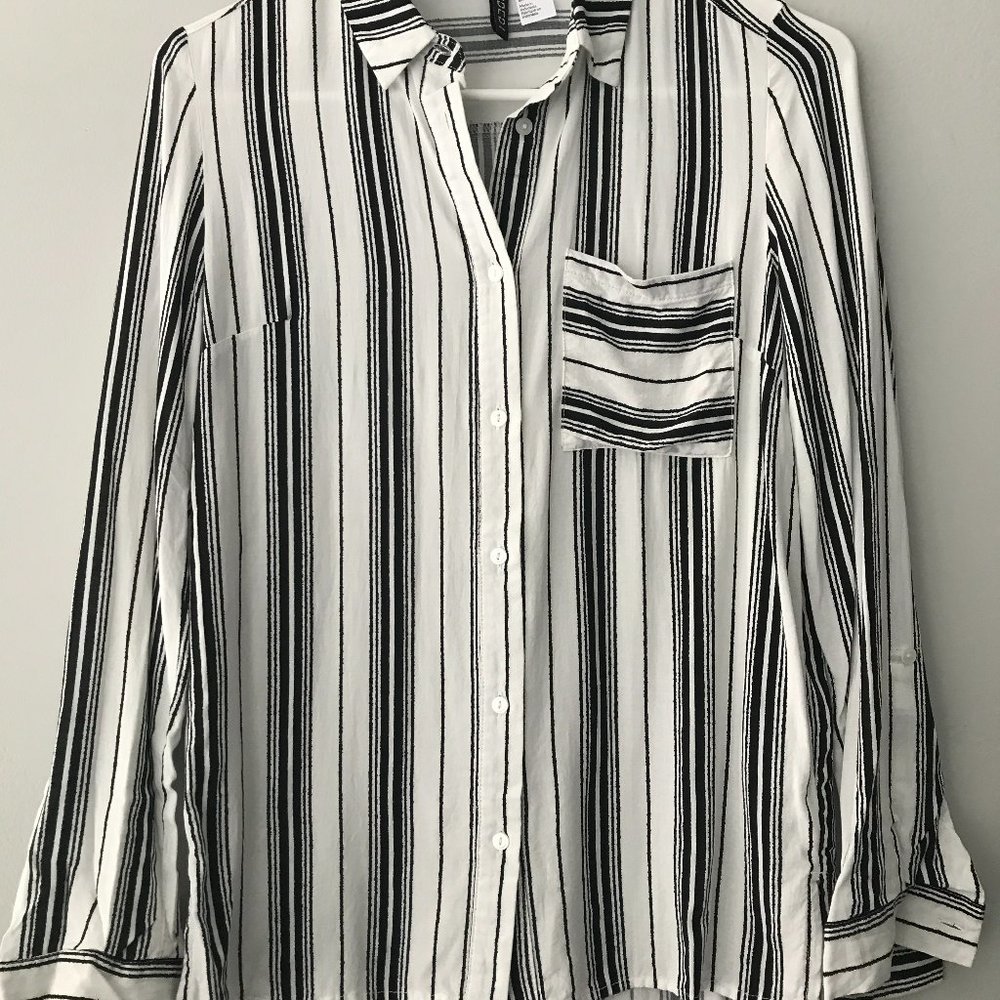 H&M Black & White Flannel